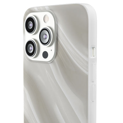 Liquid Enamel Fold · Lite Phone Case for iPhone ·  White