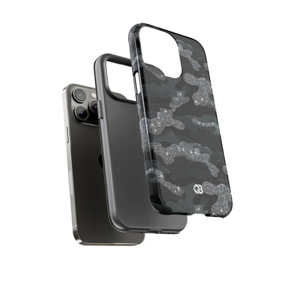 Glitter Shadow Camo · Tough Phone Case for iPhone · Black