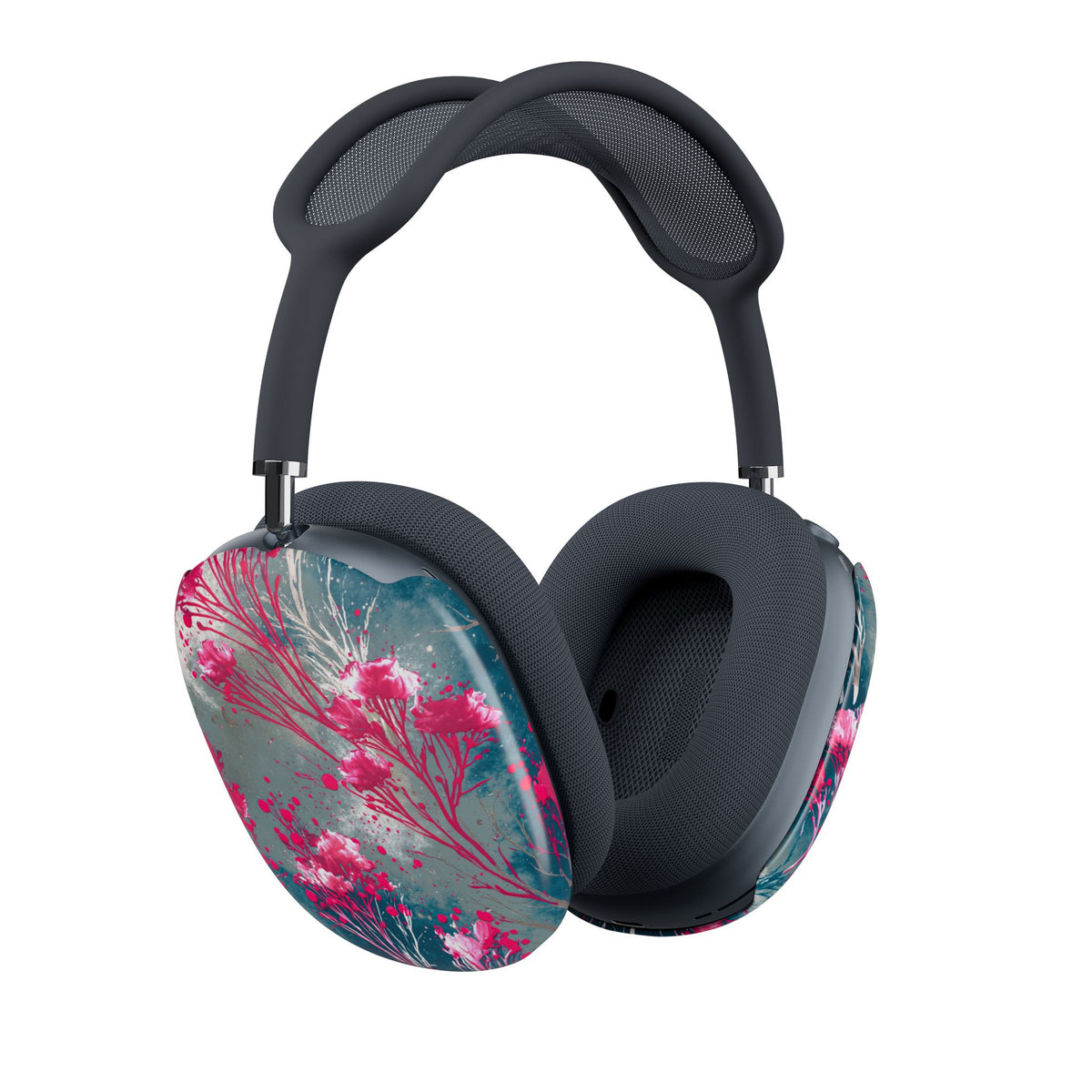 Cyber Blossom · Hard Case for AirPods Max · Teal