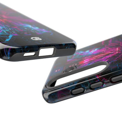 Neural Circuit Core · Tough Phone Case for Samsung · Black