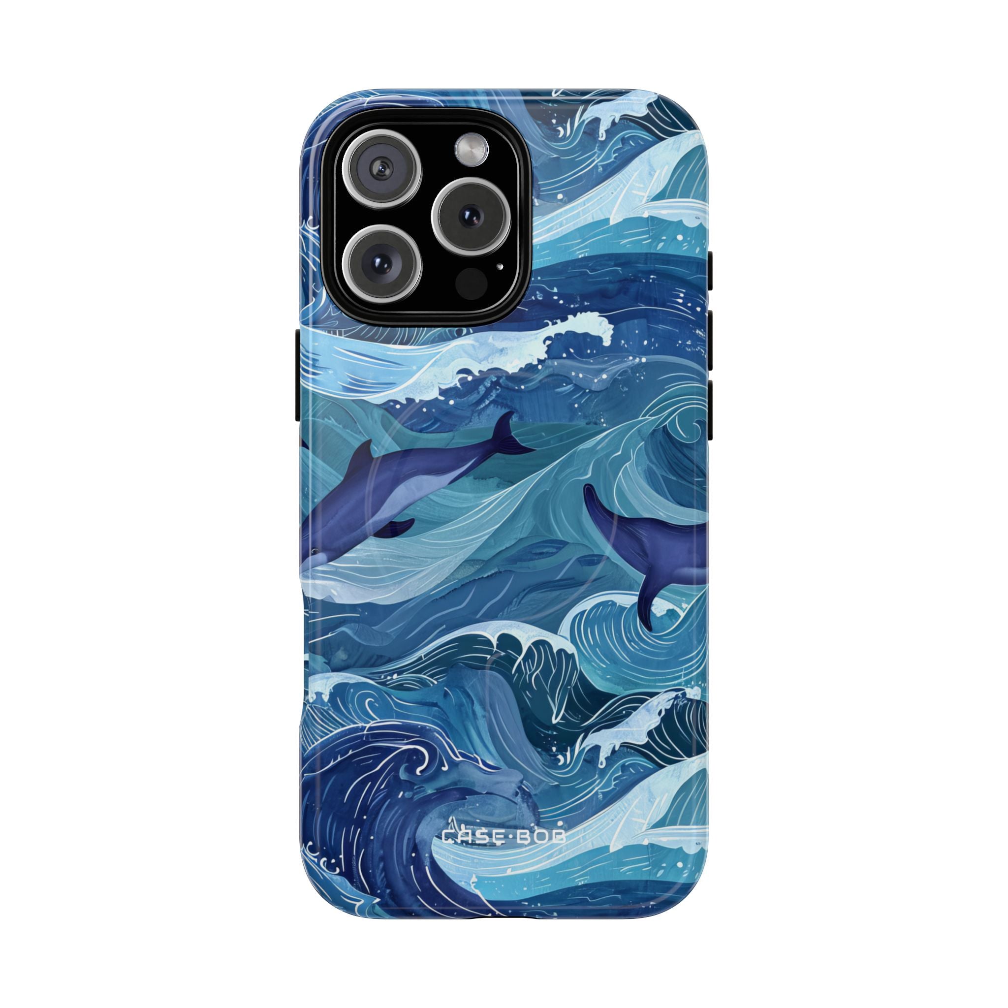 Dolphin Waves iPhone 16 Pro Max Case - Tough+