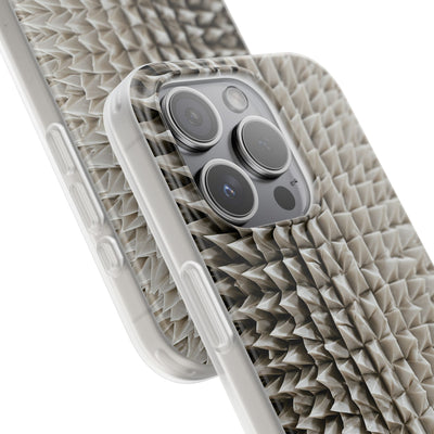 Beige Lite Phone Case for iPhone - Bone Spiked Grid