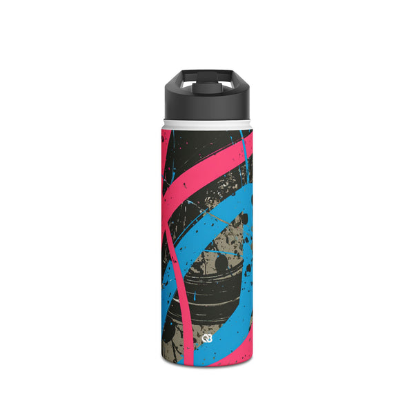Cyber Splatter Flow · Insulated Water Bottle · Pink