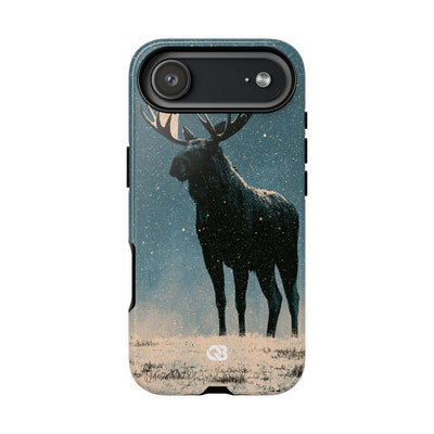 Nordic Boreal Moose · Tough Phone Case for iPhone · Blue
