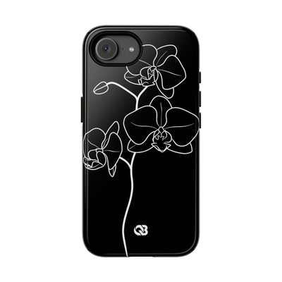 Midnight Orchid · Tough Phone Case for iPhone · Black