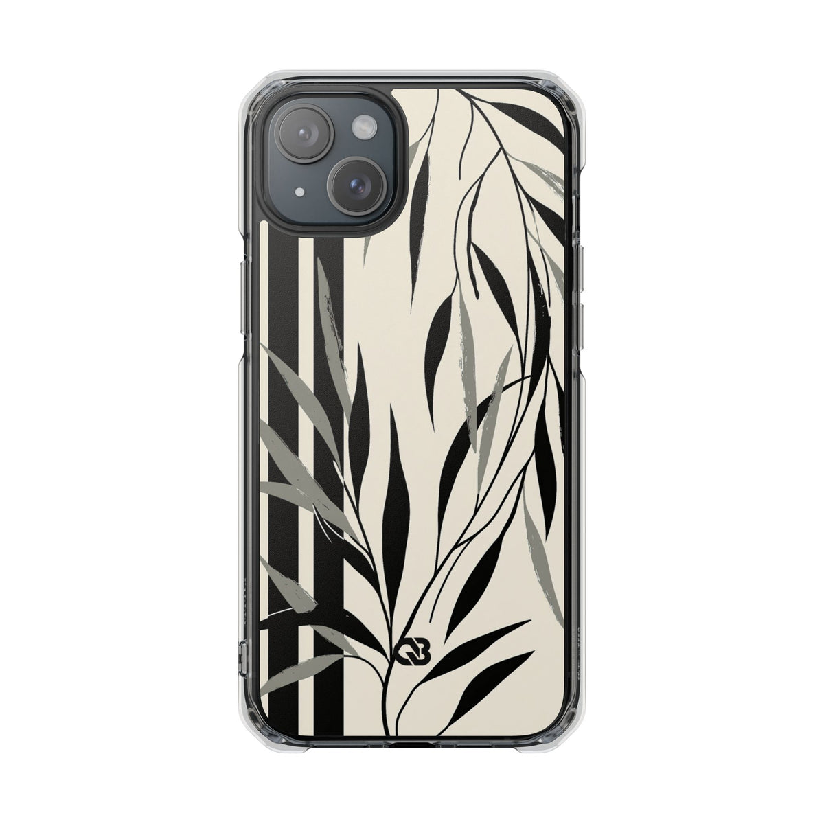 Linear Willow Study · Clear Impact Magnetic Phone Case for iPhone ·  Beige
