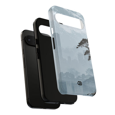 Grey Tough Phone Case for Google Pixel - Steel Slate Zen