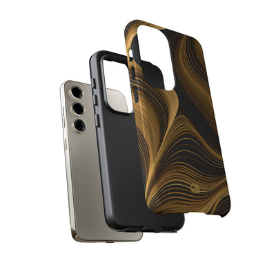 Gold Tough Phone Case for Samsung - Molten Copper Strands