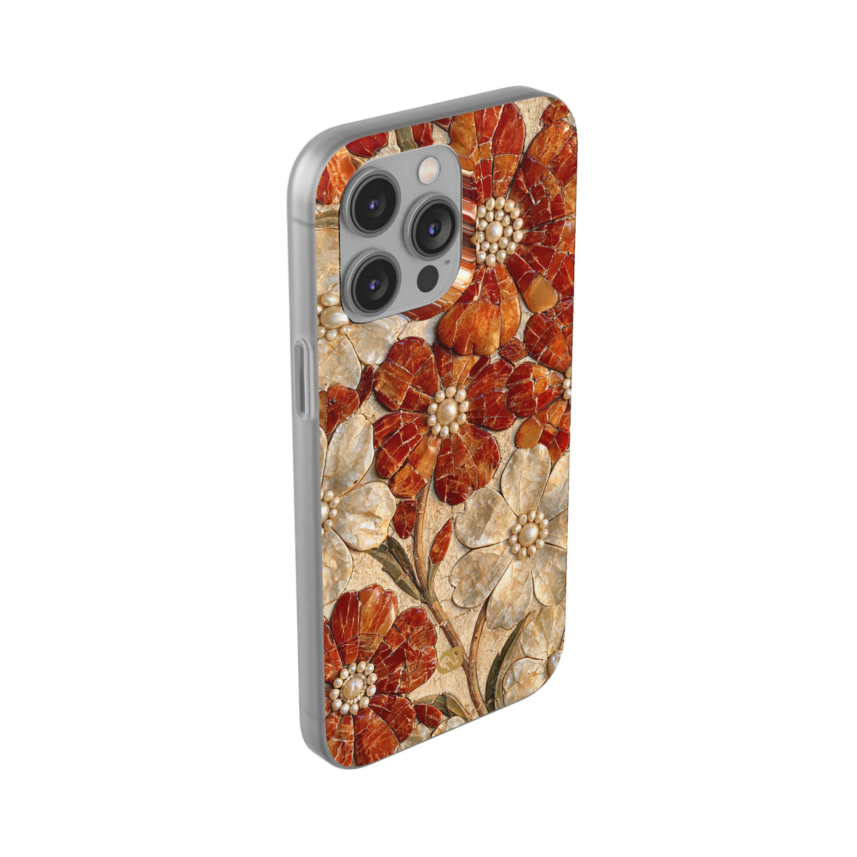 Carnelian Pearl Bloom · Lite Phone Case for iPhone ·  Orange