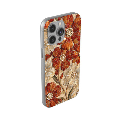 Carnelian Pearl Bloom · Lite Phone Case for iPhone ·  Orange