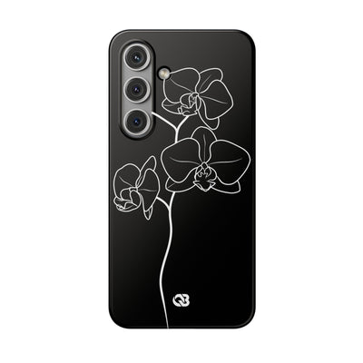 Black Lite Phone Case for Samsung - Noir Alabaster Orchid