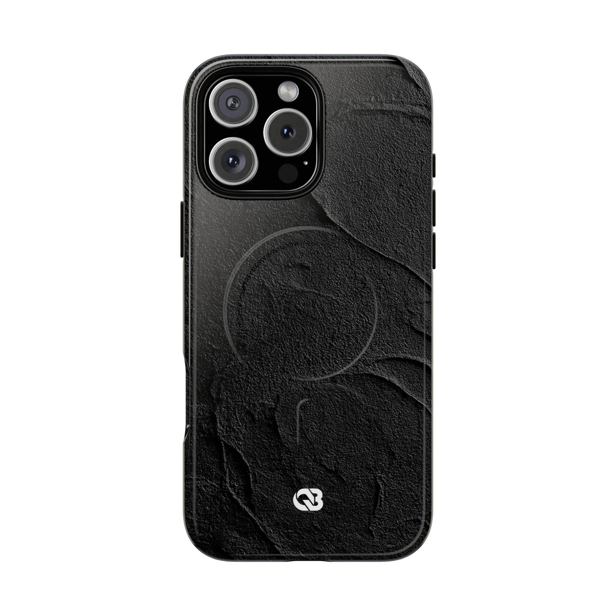 Obsidian Stucco Relief · Tough 2.0 Magnetic Phone Case for iPhone · Black