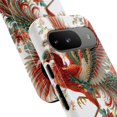 Vermilion Imperial Phoenix · Tough Phone Case for Pixel ·  Red