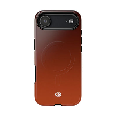 Orange Tough 2.0 Magsafe Phone Case for iPhone - Obsidian Ember Fade