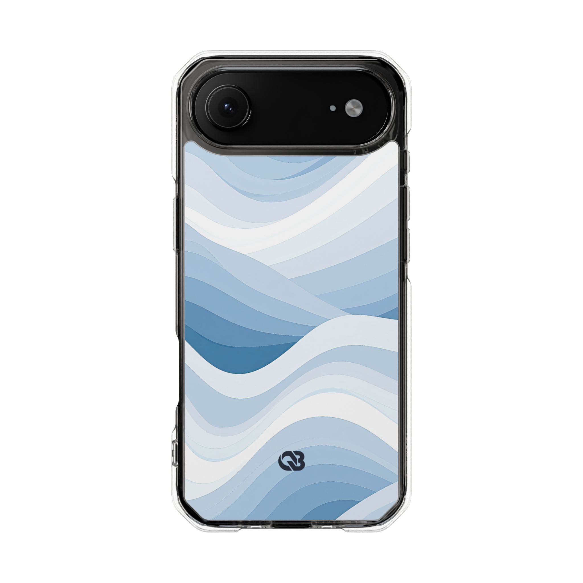 Blue Impact MagSafe Phone Case for iPhone - Glacial Indigo Flow