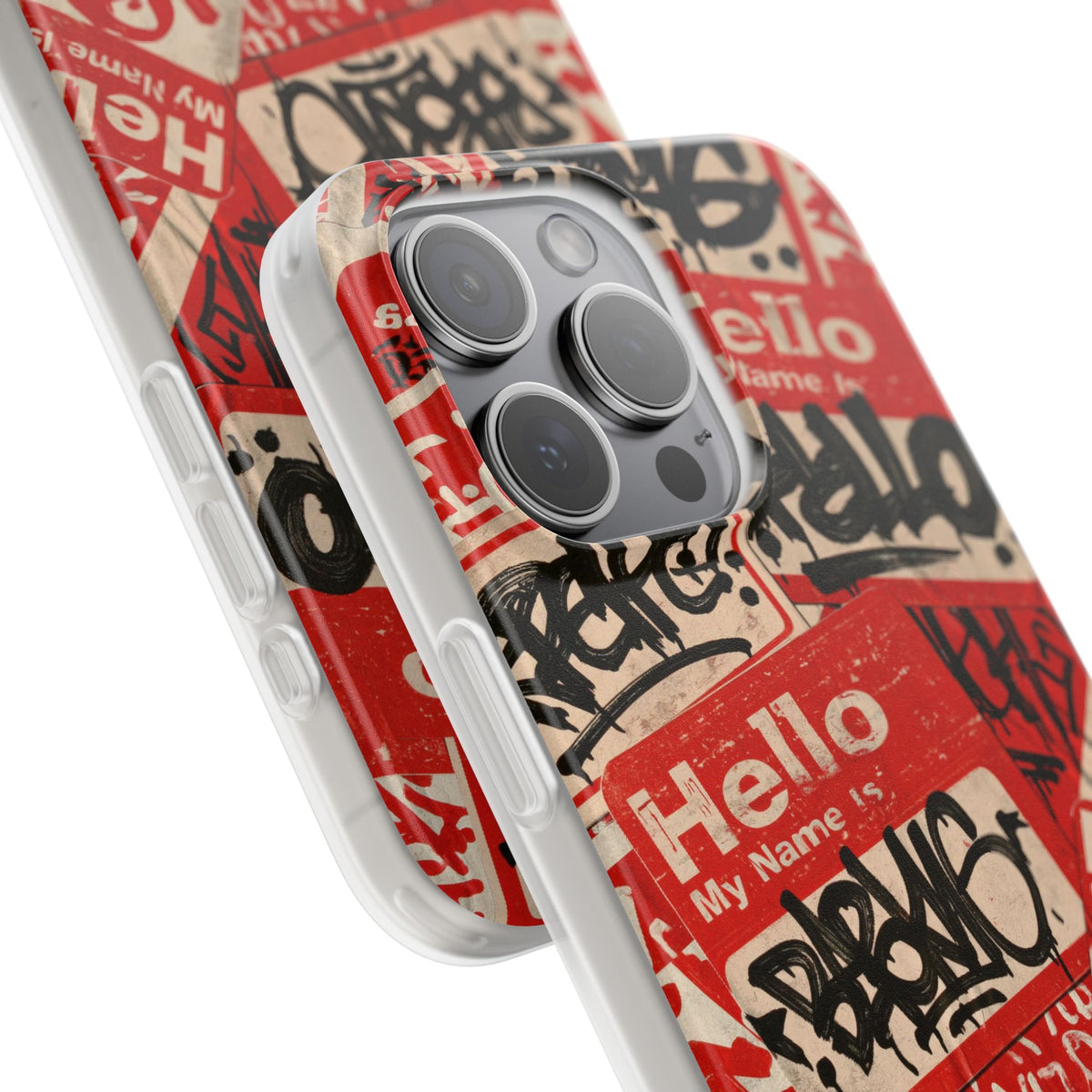 Slap Tag Collage · Lite Phone Case for iPhone ·  Red