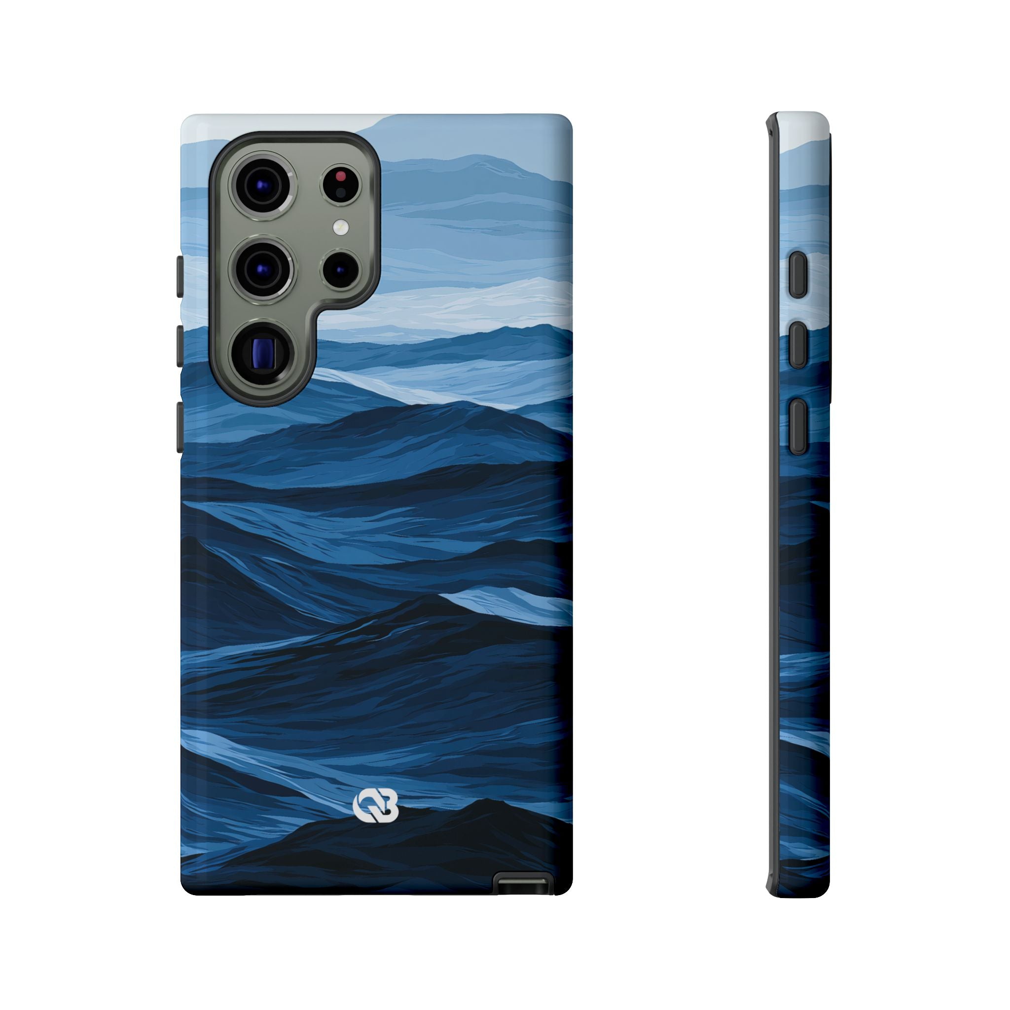 Blue Tough Phone Case for Samsung - Cobalt Ridge Tides