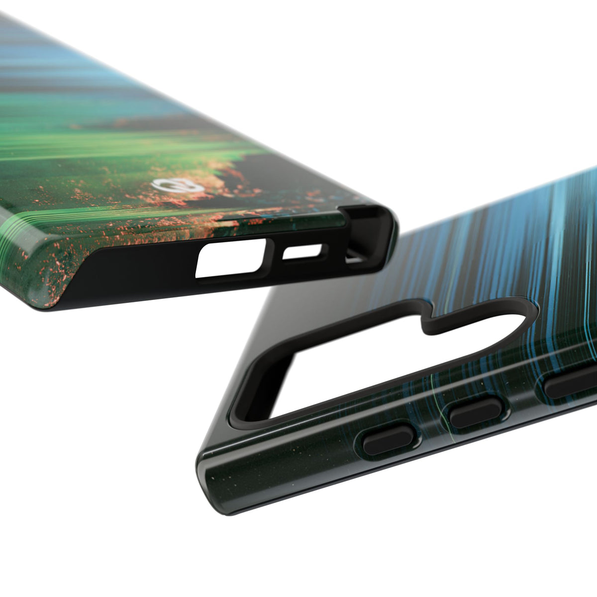 Digital Shoreline Drift · Tough Phone Case for Samsung · Teal