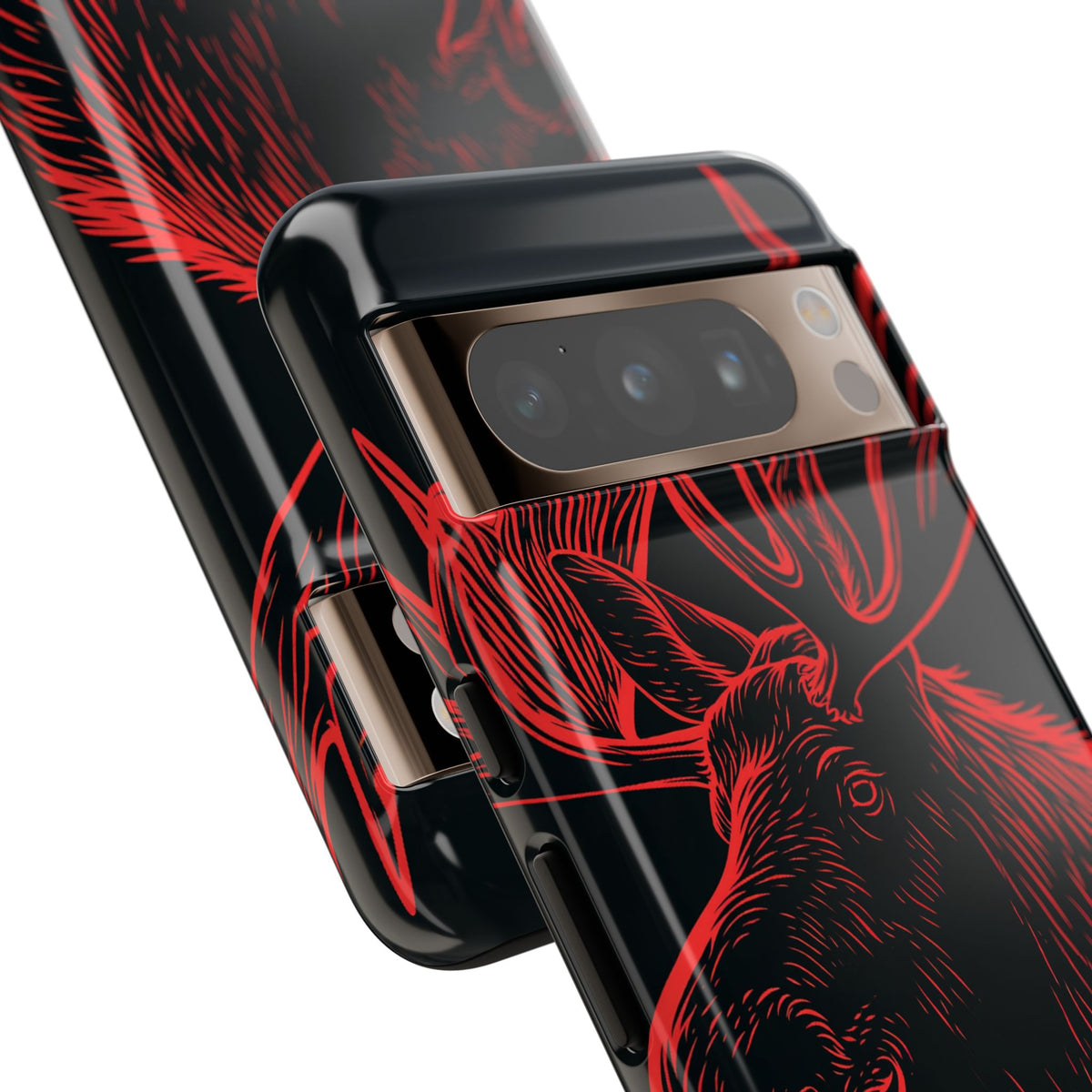 Nordic Elk · Tough Phone Case for Pixel ·  Black