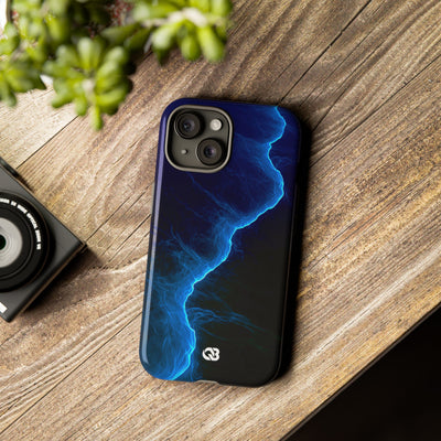 Electric Azure Drift · Tough Phone Case for iPhone · Blue