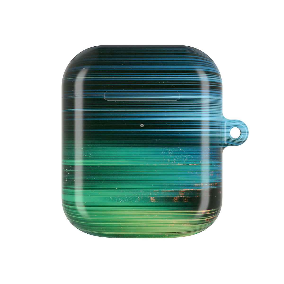 Digital Shoreline Drift · Hard Case for AirPods & AirPods Pro · Teal