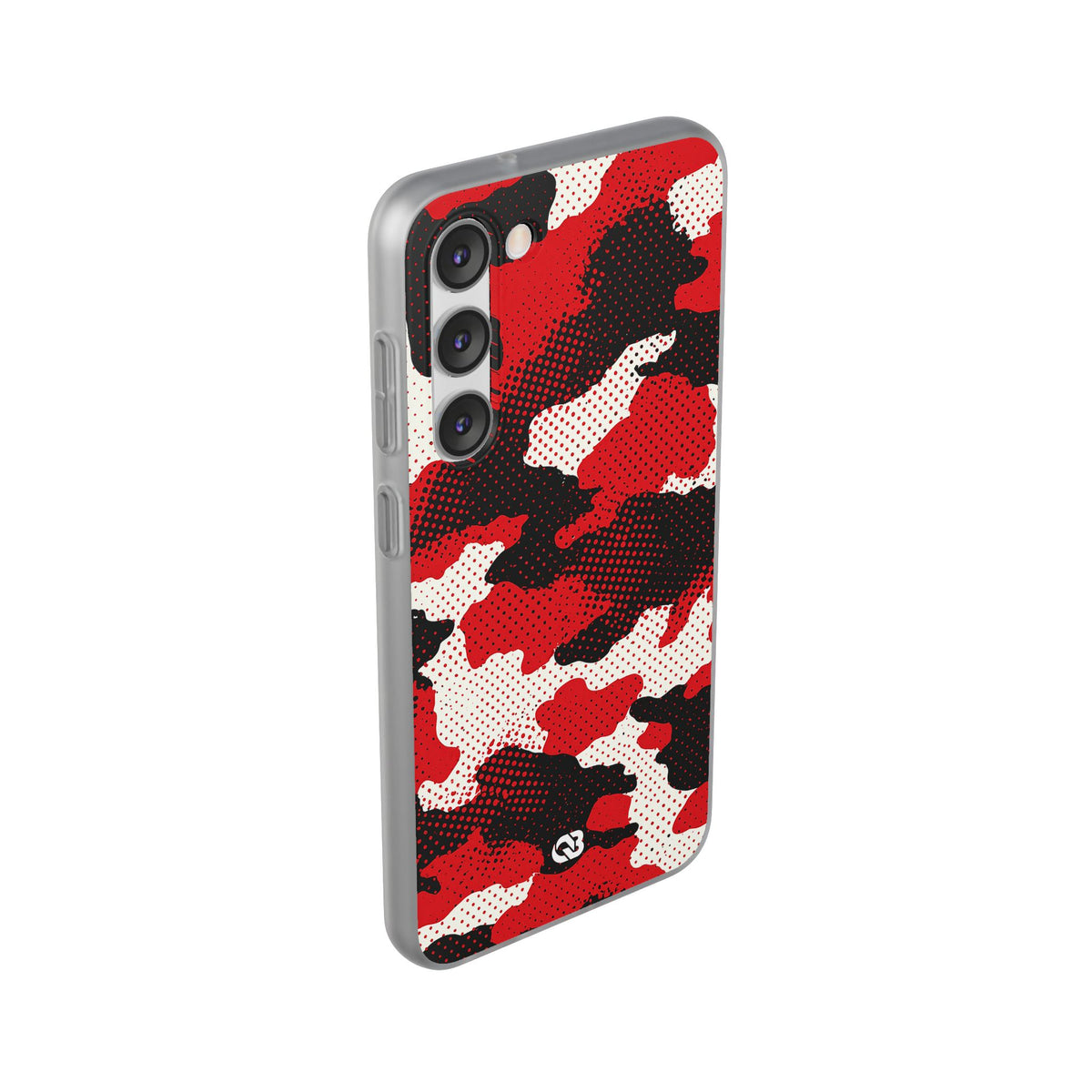 Crimson Halftone Camo · Lite Phone Case for Samsung · Red