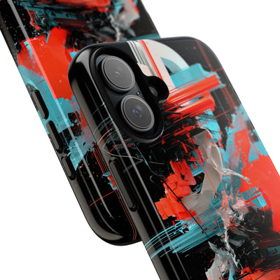 Fragmented Cyber Core · Tough Phone Case for iPhone · Black