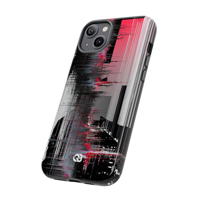 Black Tough Phone Case for iPhone - Crimson Data Leak