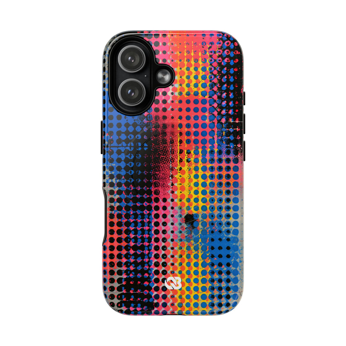 Chromatic Halftone Grid · Tough 2.0 Magnetic Phone Case for iPhone · Blue