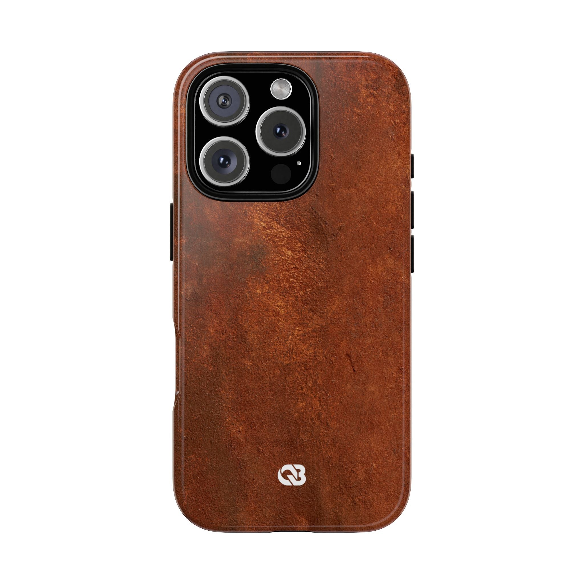 Orange Tough Phone Case for iPhone - Oxidized Iron Crust