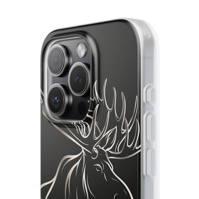 Nordic Moose Contour · Lite Phone Case for iPhone ·  Black