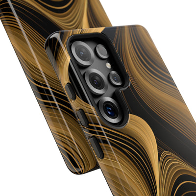 Gilded Strata · Tough Phone Case for Samsung · Gold