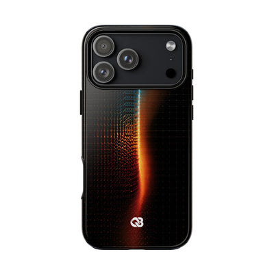 Luminous Refraction Grid · Tough Phone Case for iPhone · Black