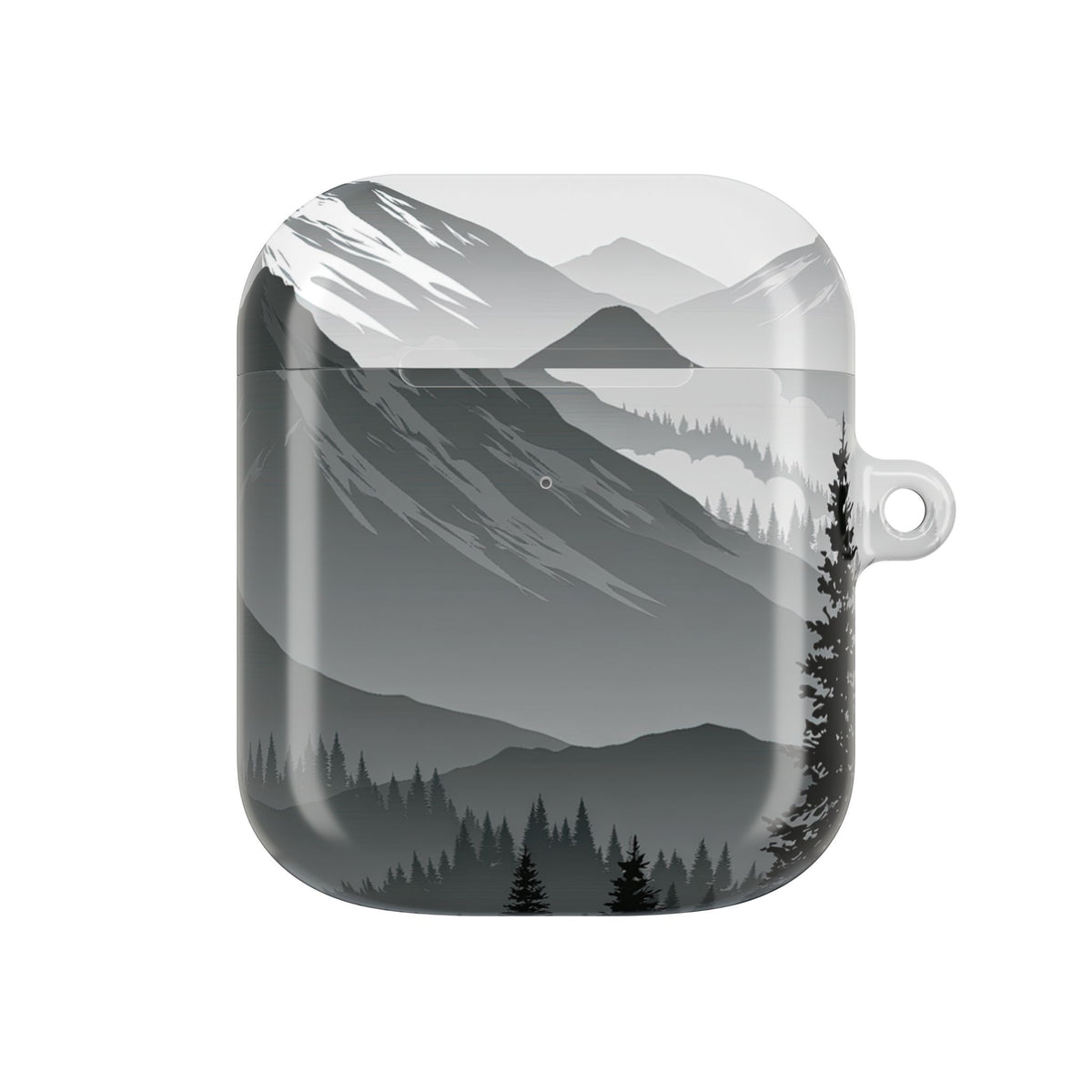 Alpine Horizon · Hard Case for AirPods & AirPods Pro · Black