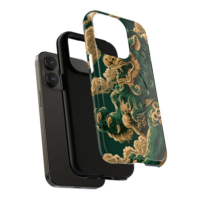 Imperial Guardian Lion · Tough 2.0 Magnetic Phone Case for iPhone · Green