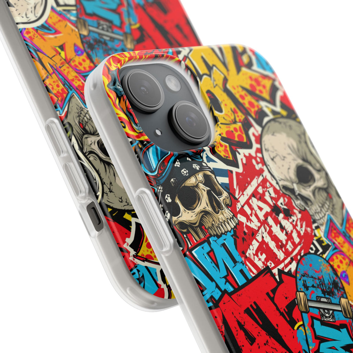Skate Skull Riot · Lite Phone Case for iPhone ·  Red