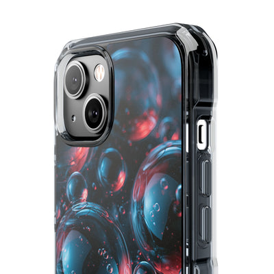 Aqua Gel Spheres · Clear Impact Magnetic Phone Case for iPhone · Blue
