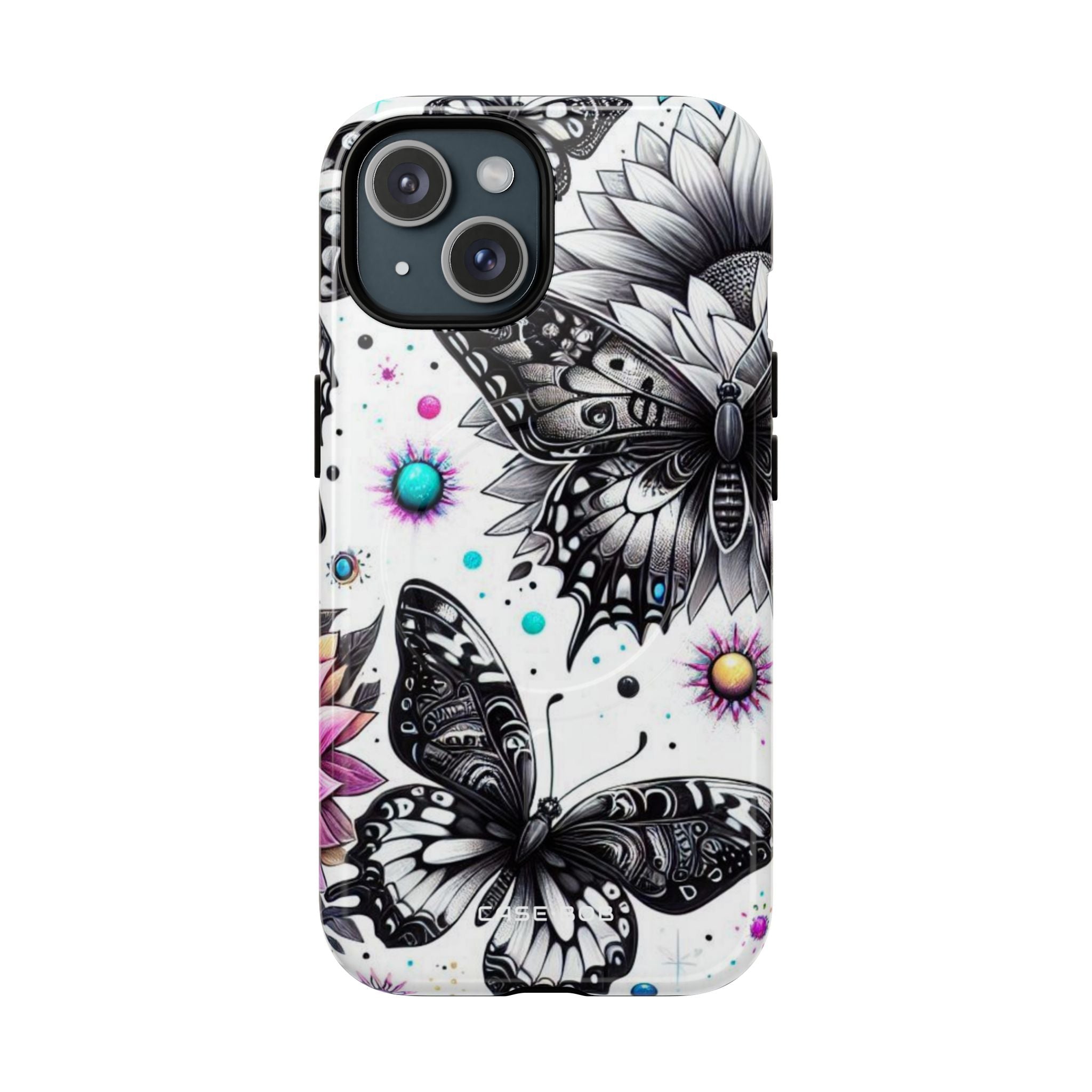 Butterfly Bloom iPhone 15 Case - Tough+