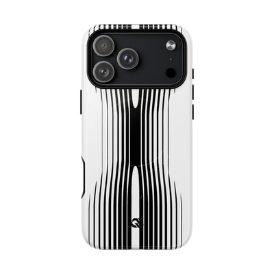 White Tough 2.0 Magsafe Phone Case for iPhone - Kinetic Mono Distortion