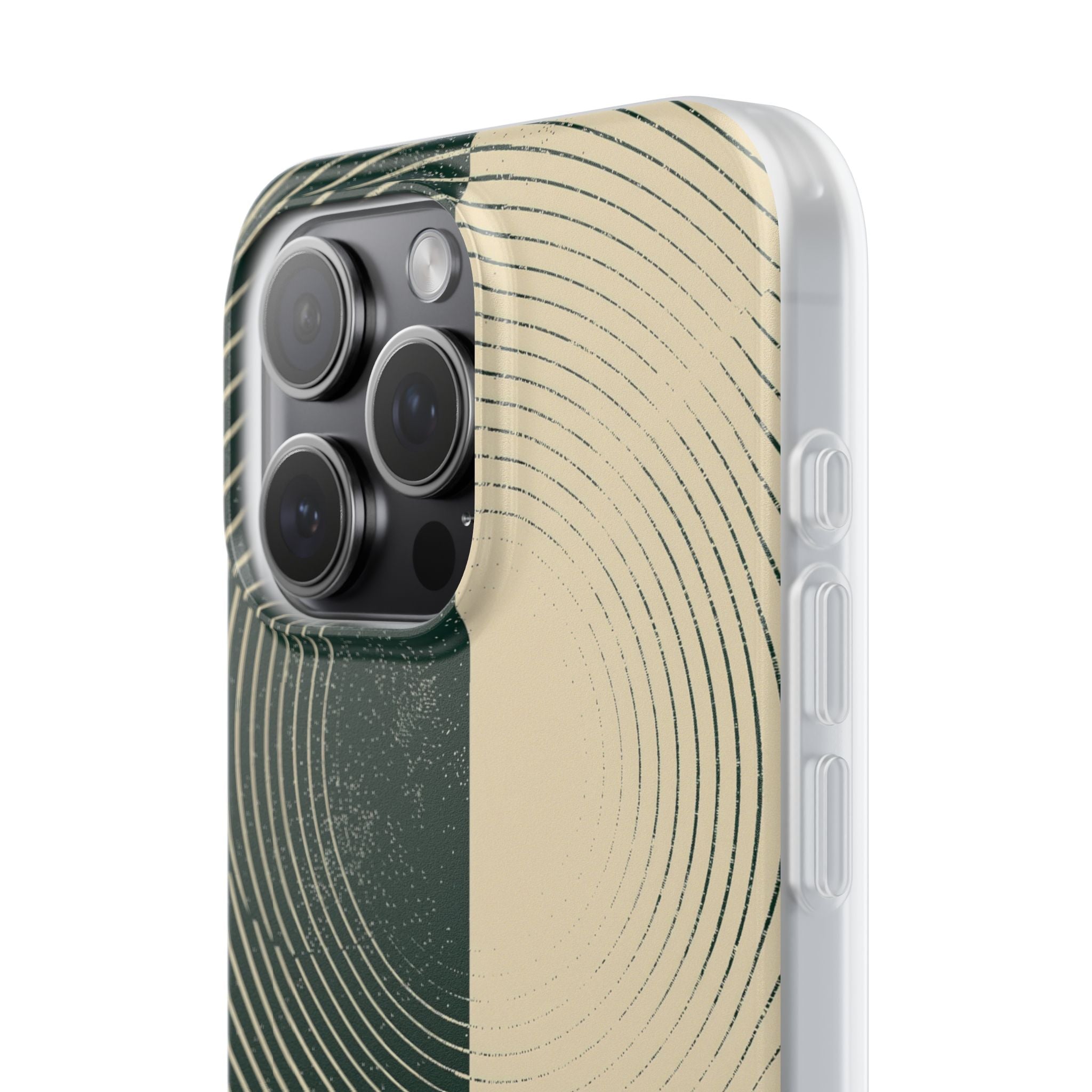 Green Lite Phone Case for iPhone - Evergreen Split Grain