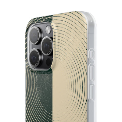 Green Lite Phone Case for iPhone - Evergreen Split Grain