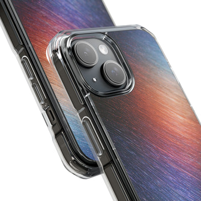 Radiant Energy Stream · Clear Impact Magnetic Phone Case for iPhone · Blue