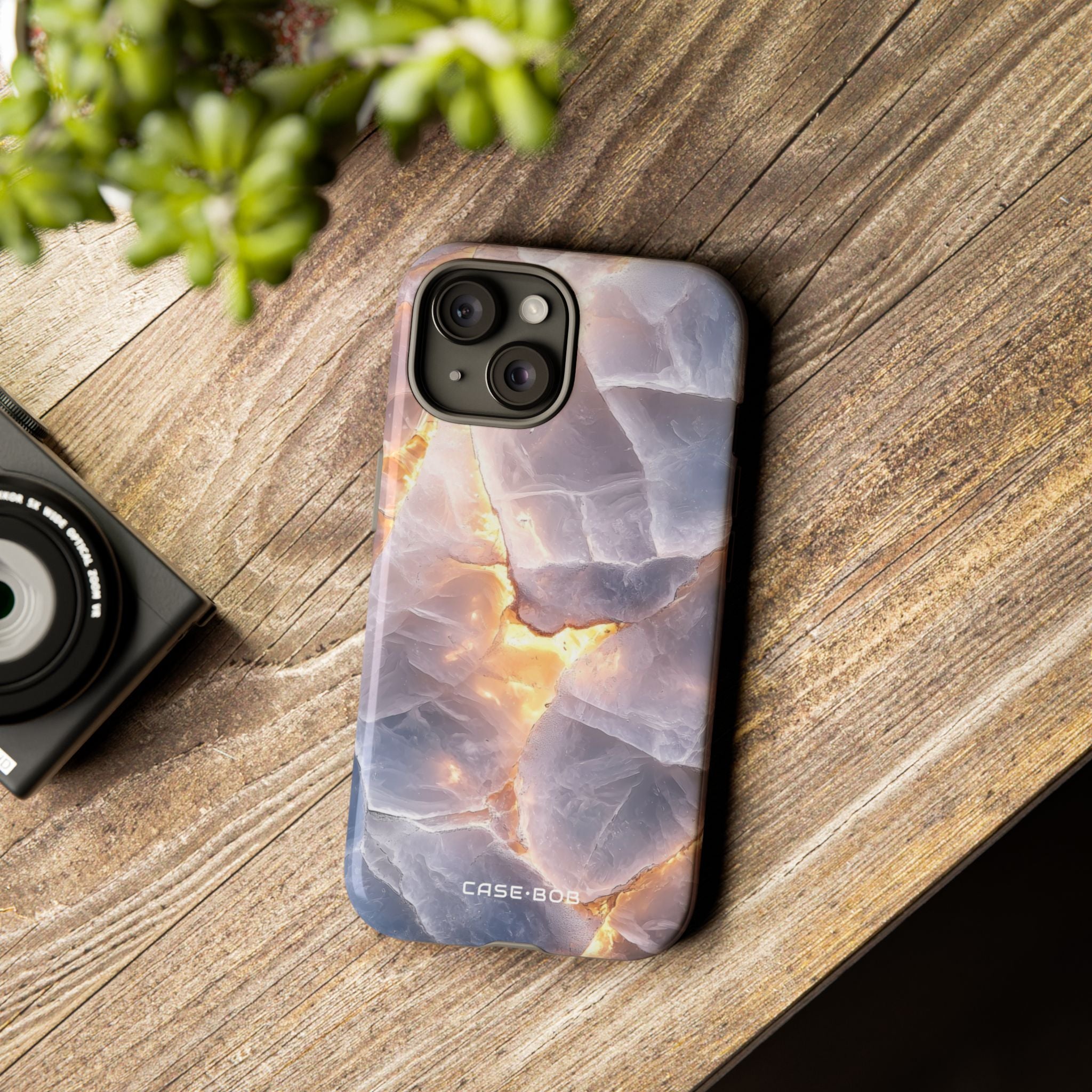 Crystal Veins iPhone 15 Case - Tough