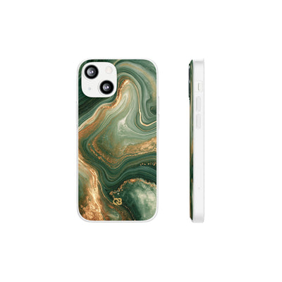Jade Suminagashi · Lite Phone Case for iPhone ·  Green