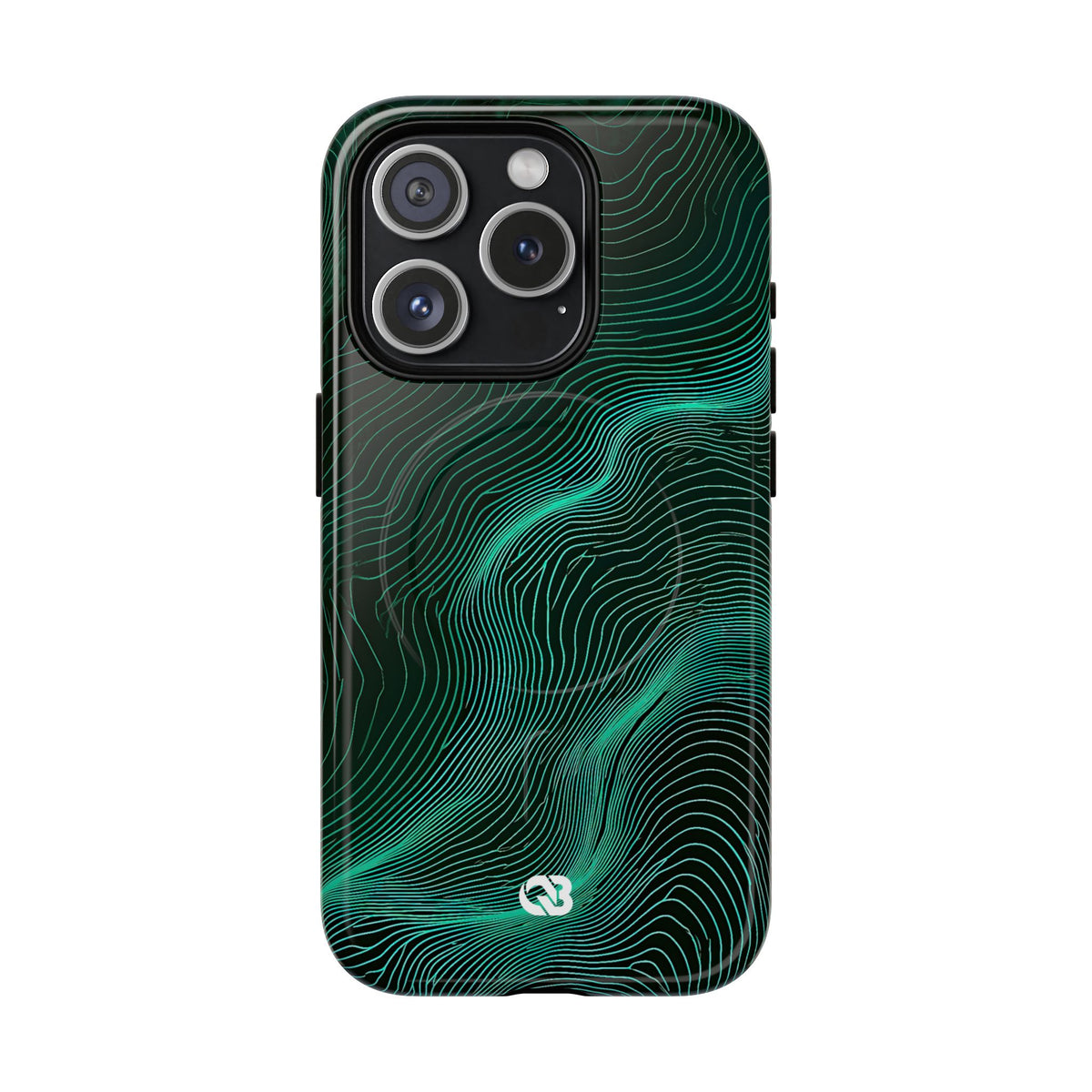 Emerald Topo Ridge · Tough 2.0 Magnetic Phone Case for iPhone · Green