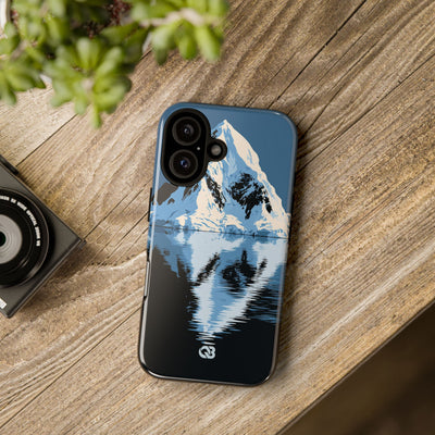 Blue Tough Phone Case for iPhone - Arctic Summit Mirror