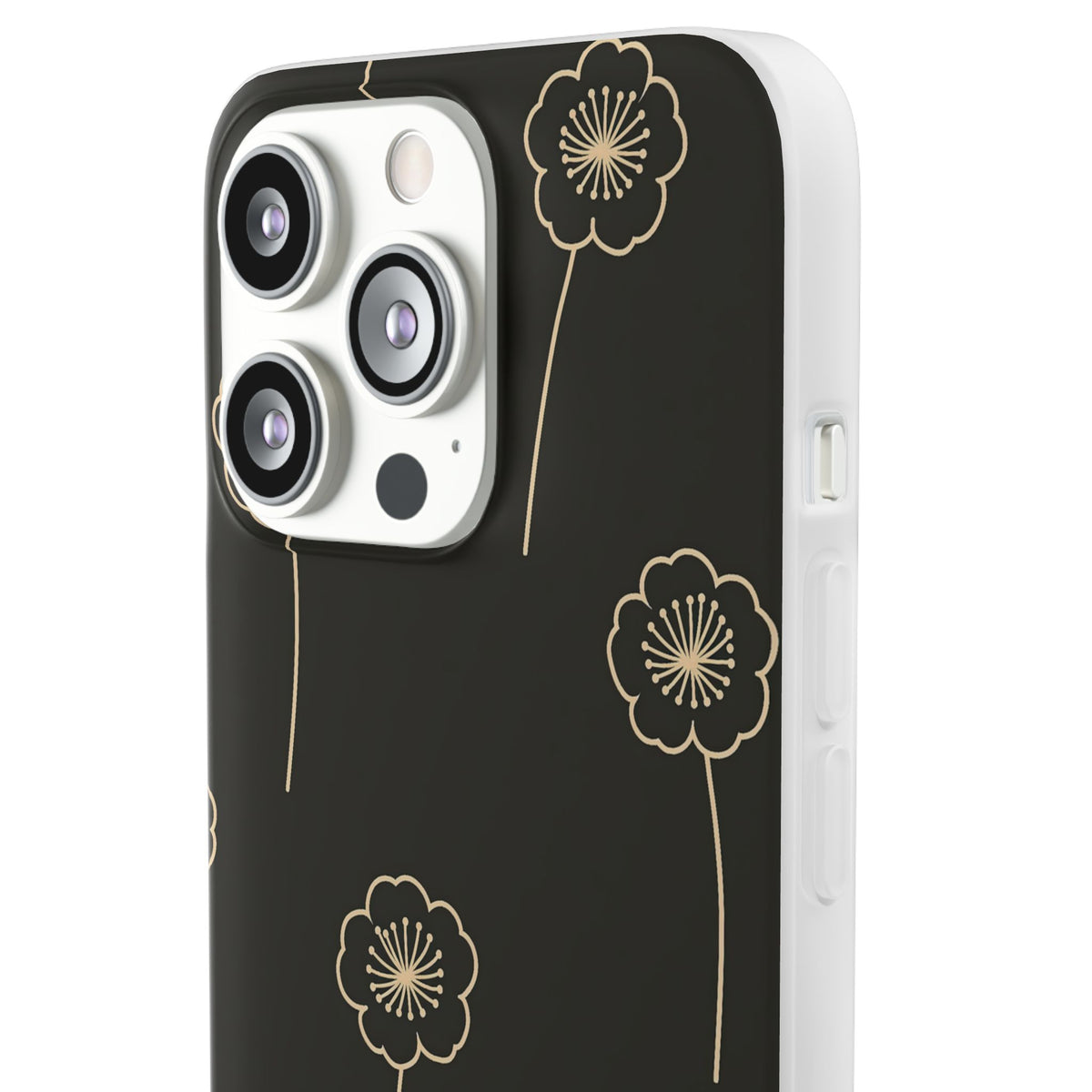 Nocturne Bloom Contours · Lite Phone Case for iPhone ·  Black