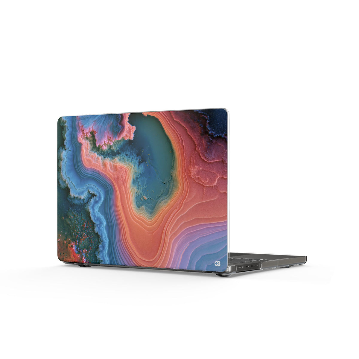 Luminous Resonance · Clear Hard Case for MacBook · Blue