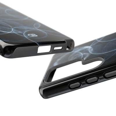 Blue Tough Phone Case for Samsung - Cyan Pulse Ripple
