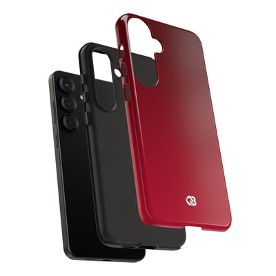 Red Tough Phone Case for Samsung - Crimson Velvet Fade